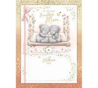 Luxury Handmade Me to You Mother's Day Card With Keepsake Box, Tatty Teddy Bears Sharing Tea - Official Collection 9 x 12 inches