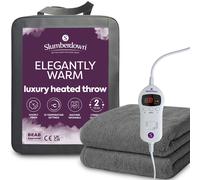 Luxury Heated Throw in Soft Faux Mink Fleece - Elegantly Warm by Slumberdown