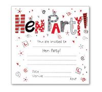 Luxury Hen Party Invitations - Pack of 10
