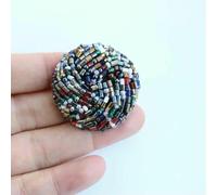 Luxury High-end Bead Buttons for Coat Multi Color Round Crystal Shank Button Clothes Shirt Shirt Knitwear-Color