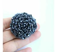 Luxury High-end Bead Buttons for Coat Multi Color Round Crystal Shank Button Clothes Shirt Shirt Knitwear-Navy