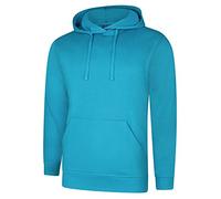 Uneek UC509 Deluxe Hooded Sweatshirt Sapphire Blue 2XL Colour: Sapphir 2XL