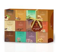 Luxury Hot Chocolate Gift Set - 12 Flavour Hot Cocoa Selection Box with Marshmallows & Candy Canes - Christmas Hot Chocolate Gifts for Men & Women - Festive Chocolate Hamper for Cosy Winter Nights