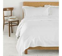 Luxury Hotel Quality 100% Cotton Waffle Style Honey Comb Throw Blanket Perfectly Soft & Warm (240x250, White)