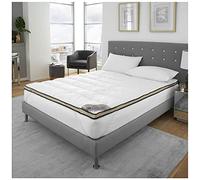 Luxury Hotel Quality Air Cloud Mattress Topper, Super Soft 4 Cm Deep Memory Foam Carbon Toppers, Single White