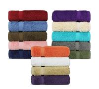 Luxury Hotel & Spa Towel 100% Genuine Turkish Cotton (Wash Cloth - Set of 12, Variety Pack)