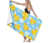 Luxury Hotel & Spa Yellow Rubber Duck Bath Towel Soft Oversized Ultra Absorbent Quick Dry No Fading for Sports Fitness Yoga Travel Beach Surfing Swimming