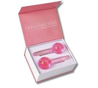 LUXURY ICE GLOBES FOR FACE and Eyes - Ice Roller for Face and Eyes - Lymphatic Drainage Massager - Facial Massager - Eye Roller for Dark Circles and Puffiness - Birthday Gifts for Women by DERMAWORKS