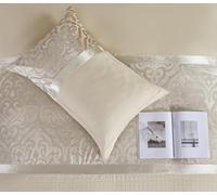 Luxury Infinity Jacquard Duvet Set: Available in Double, King, and Super King sizes for a truly indulgent and opulent sleep experience. (Beige, Cushion Cover 43x43cm)