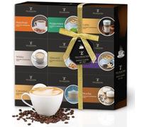 Luxury Instant Coffee Gift Set - 9 Flavoured Instant Coffees in Festive Gift Box - Christmas Coffee Hamper for Friends, Family & Coffee Lovers - Holiday Present with Hazelnut, Mocha, Peppermint & More