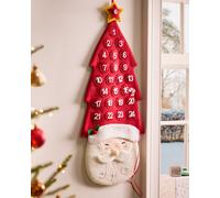 Luxury Jolly Santa Handing Christmas Advent Calendar for kids Dibor White One Size