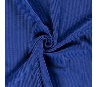 Luxury Jumbo Corduroy Velvet Fabric Material - Royal Blue, 1Mtr 140cmx100cm