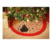 Luxury Jute Christmas Tree Skirt Xmas Decoration - Baby Its Cold Outside