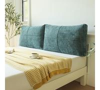 Luxury King Size Bed Cover Set Removable Plush Comforter with Reading Cushions Thickened Anti-Collision Padding for Ultimate Comfort (90x48x10cm Green)