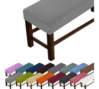 Luxury Large Bench Cover,Rectangular Scratch Proof Seat Cushion Cover to Protect Chair,Dustproof Slipcover for Bedroom,Living Room,Kitchen (Light Grey,XS size-L:60-85cm,W:35-50cm,H:20cm)
