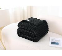 Luxury Large Chunky Cord Ribbed Throw Sofa Bed Large Blanket Fleece Fluffy Ultra Soft