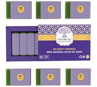Luxury Lavender Soap Bar | Handmade with Olive & Laurel Oil | Aromatic, Moisturising & SLS-Free | Natural & Vegan | 6x100g