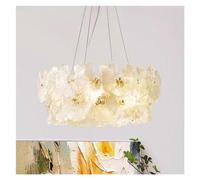 Luxury Leaf Glass Chandelier Room Decor Living Dining Bedroom Villa Pendant Lamp Indoor Fixtures ，Kitchen Light