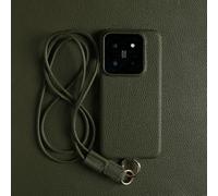 Luxury Leather Case For iPhone 16 15 11 13 12 14 Pro Max Strap Crossbody Lanyard Phone Cover Coque,Army Green,For iPhone 13
