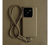 Luxury Leather Case For iPhone 16 15 11 13 12 14 Pro Max Strap Crossbody Lanyard Phone Cover Coque,khaki,For iPhone 15 Pro