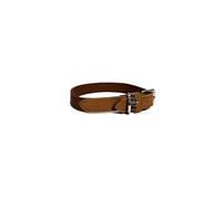 Luxury Leather Dog Collar, 16-20inch, soft touch red