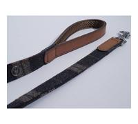 Rosewood Luxury Leather Dog Lead, 40 x 3/4 inch, tartan tweed check, multicolor