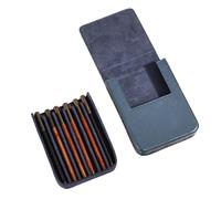 Luxury Leather Pen Organizers Box for 6 Writing Instruments Ideal Corporate Gift with Strong Stitching Compacts Design Offices Desk Planner Pen Case