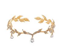 Luxury Leaves Headwear For Rhinestone Hair Band For Women Bride Bridesmaid Engagement Prom Party Cos
