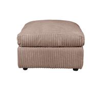 LUXURY LIFE Collingdale Jumbo Cord Fabric Footstool in Light Brown LUXURY LIFE Light Brown