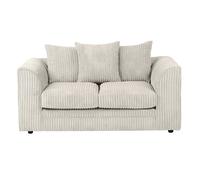 LUXURY LIFE Dylan Jumbo Cord Fabric 2 Seater Sofa in Cream LUXURY LIFE Cream