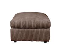 LUXURY LIFE Dylan Jumbo Cord Fabric Footstool in Chocolate LUXURY LIFE Chocolate