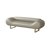 Luxury Light Gray Bed Bench - Elegant Sofa Stool for Bedroom, Versatile Entryway & Closet, Stylish Long Bench for Master Bedroom & Chic Cloakroom Furniture