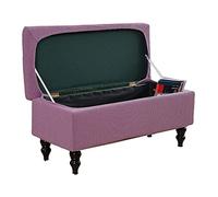 Luxury Light Purple Ottoman Cover Extra Large Rectangle Stretch Fabric 90 120cm Dustproof Folding Storage Bench Slipcover Stylish Protective Cover for Ottoman