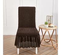 Luxury Lightweight Dining Chair Set of 2Dirty White Leather Upholstery Metal Frame Stylish Casual Seating for Kitchen Living Room Dining Room & Bedroom