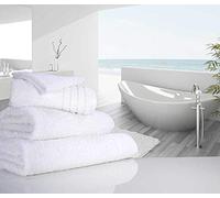 Luxury linenHall 650gsm Plain White Bath Sheet (SEE SIZE OPTIONS)