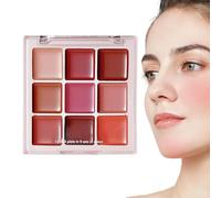 Luxury Lip Color Palette, Vibrant 9 Shade Gloss Set, Hydrating Makeup Cosmetic with Durable Finish, Party Ready Lipstick Collection with Silky Feel, Special Occasion Makeup Kit for Teens and Adults