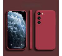 luxury Liquid Silicone Case For Samsung S25 S24 For Galaxy S20 S21 S22 S23 FE Plus Note10 20 A52 A31 A41 A71 A51 A72 A70 A50 Coque,Camellia Red,For Galaxy S25