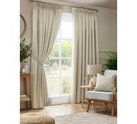 Alan Symonds Malham T/T Lined Curtains 117x183cm Cream