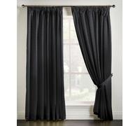 Alan Symonds Curtains Adiso – Pencil Pleat Taped Top – Black 229 x 274 cm