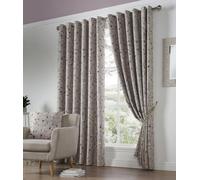 Luxury Living Blossom Bud Floral Eyelet Blockout Curtains