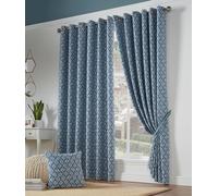 Luxury Living Cam Room Darkening Ring top Curtains in Yellow | Size: 229 cm width x 229 cm drop Luxury Living Yellow 229 cm width x 229 cm drop