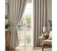 Luxury Living Chenille Blackout 90" X 72" Cream (taped Top Curtains), Cream