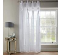 Luxury Living Diana Dolly Voile Semi-Sheer Eyelet Curtain Panel
