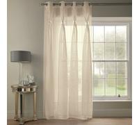 Luxury Living Diana Dolly Voile Semi-Sheer Eyelet Curtain Panel