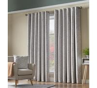Luxury Living Fern Blackout Ring Top Curtains in Cream | Size: 110 cm width x 183 cm drop Luxury Living Cream 110 cm width x 183 cm drop