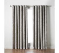 Luxury Living Ferndown Eyelet Ring Top Curtains Cream