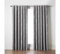 Luxury Living Ferndown Eyelet Ring Top Curtains Latte