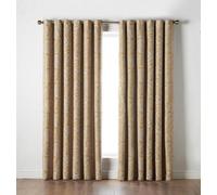 Luxury Living Ferndown Eyelet Ring Top Curtains Ochre