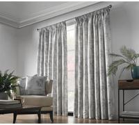 Luxury Living Fiji Pencil Pleat Taped Top Curtains Silver
