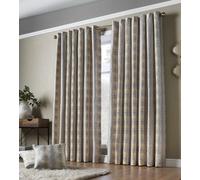 Alan Symonds Reflections Multi Yarn Lined Ring Top Curtains 229x274cm Yellow